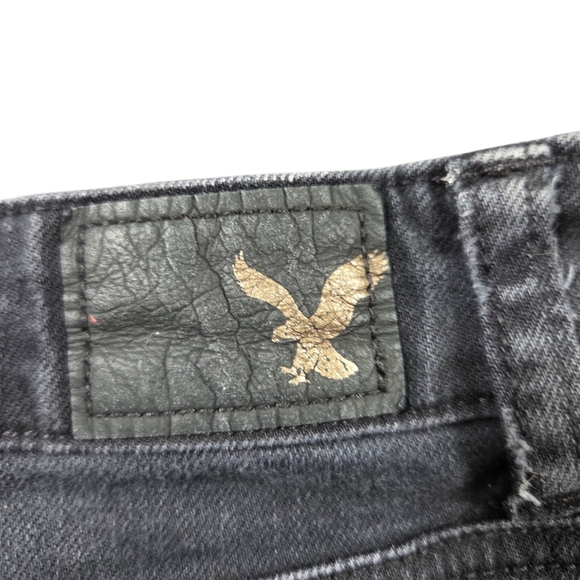 American Eagle Black High Rise Festical Shorts Size 8 - Picture 4 of 7